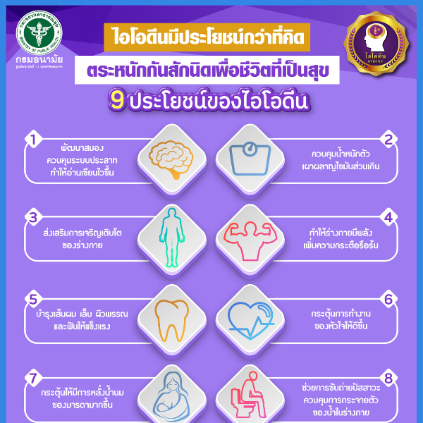 ไอโอดีน มีประโยชน์กว่าที่คิด